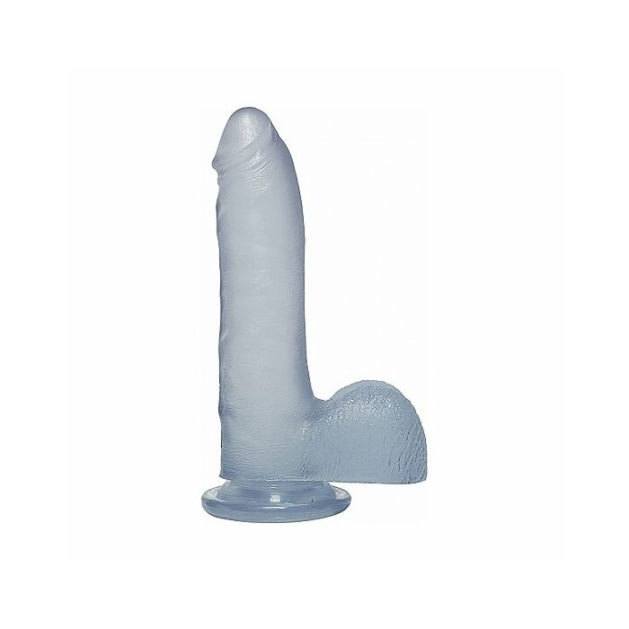 Crystal jellies penis with testicles 18cm - translucent