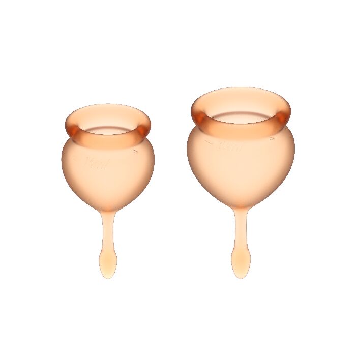 Satisfyer feel good kit copa menstrual naranja 15+20ml