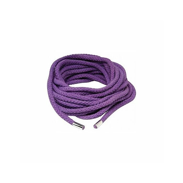 Fetish fantasy Japanese lilac silk rope
