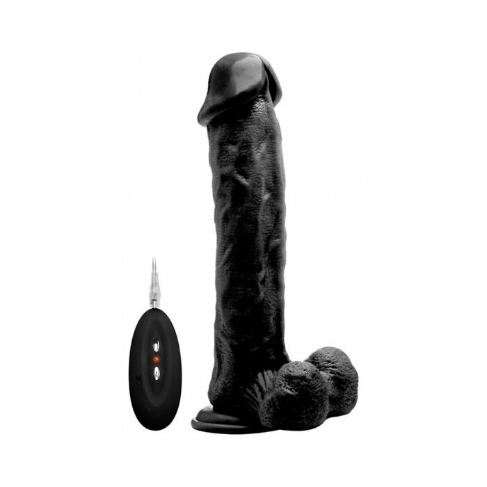 Real rock vibrator 100 006 black realistico 295 cm