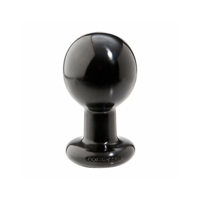 Round butt plug - large - black