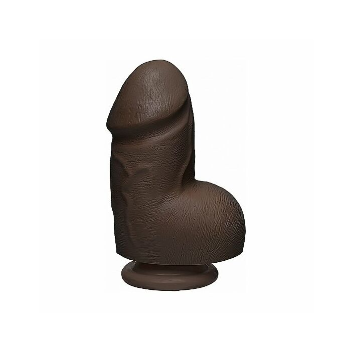 Fat d - pene realístico ultraskyn 15,7cm - chocolate