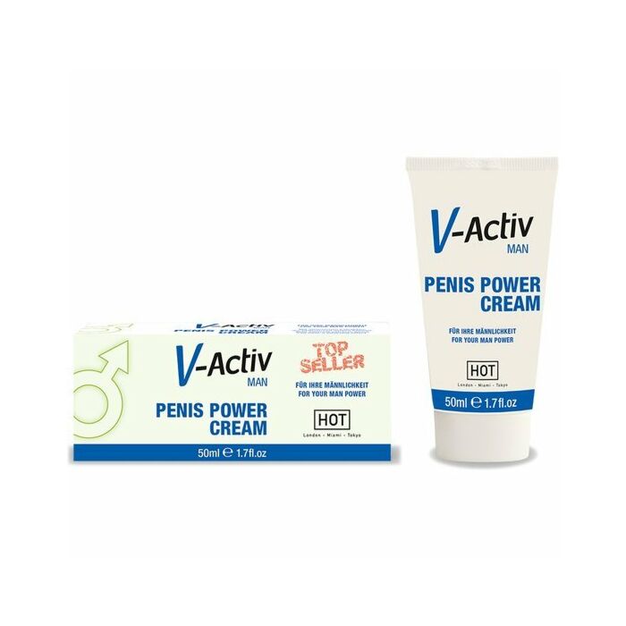V Hot-activ cream man the erection enhancer