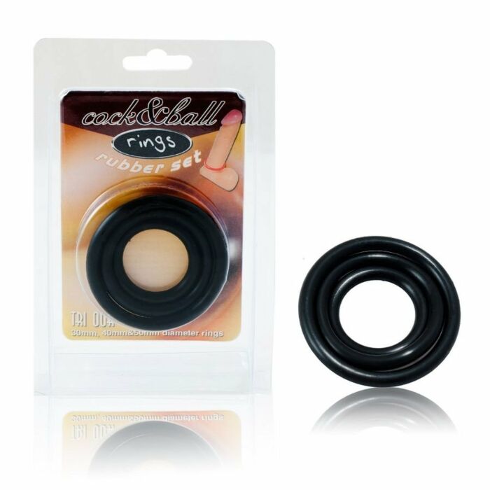 Cock ring rubber ball Sept 3 rings