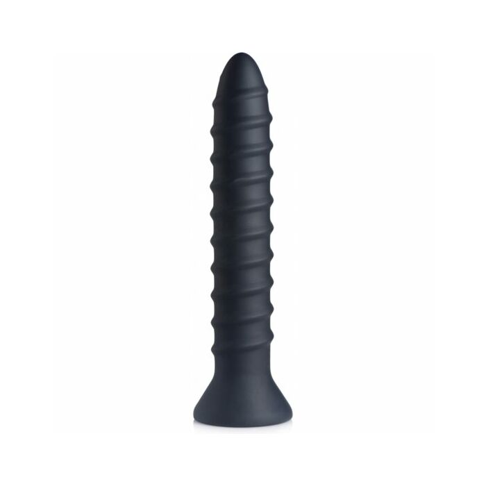 Spiral silicone vibrators - powe screw 10x black