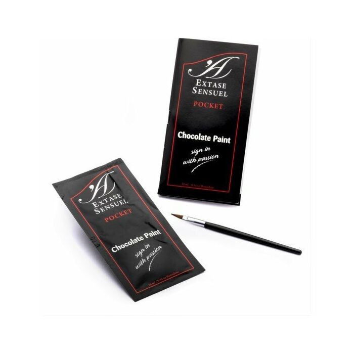 Extase sensual chocolate body paint 10ml attraction effect