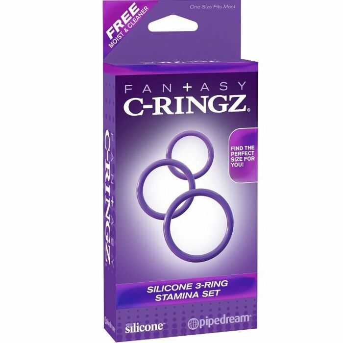 Fantasy c-ring 3 silicone rings stamina s