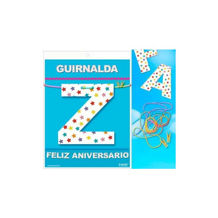 Guirnalda feliz aniversario (cartulina 220gr)