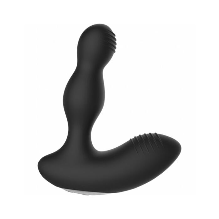 E-stimulation masajeador próstata con vibrador - negro