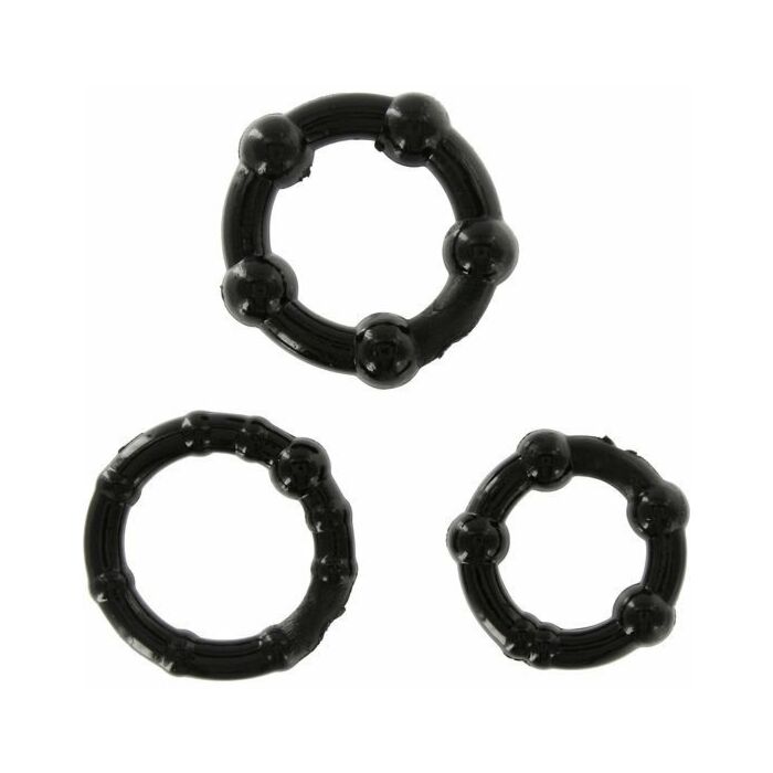 Ebony Trio Rings