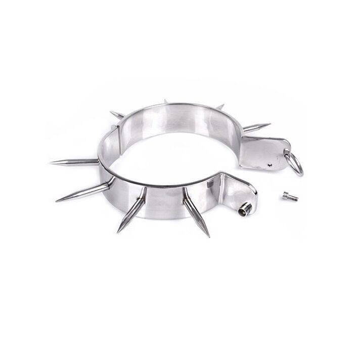 Metalhard necklace tipped bdsm slave