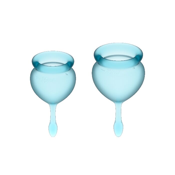 Satisfyer feel good kit copa menstrual azulclaro 15+20ml