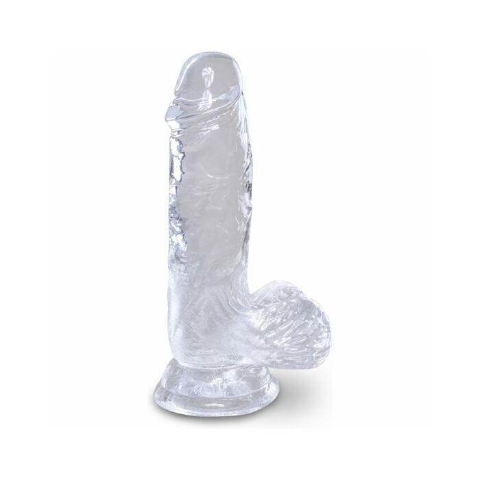 King cock - dildo realista , transparente -10,1 cm