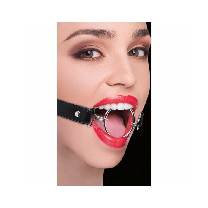 Black Leather XL Ball Gag