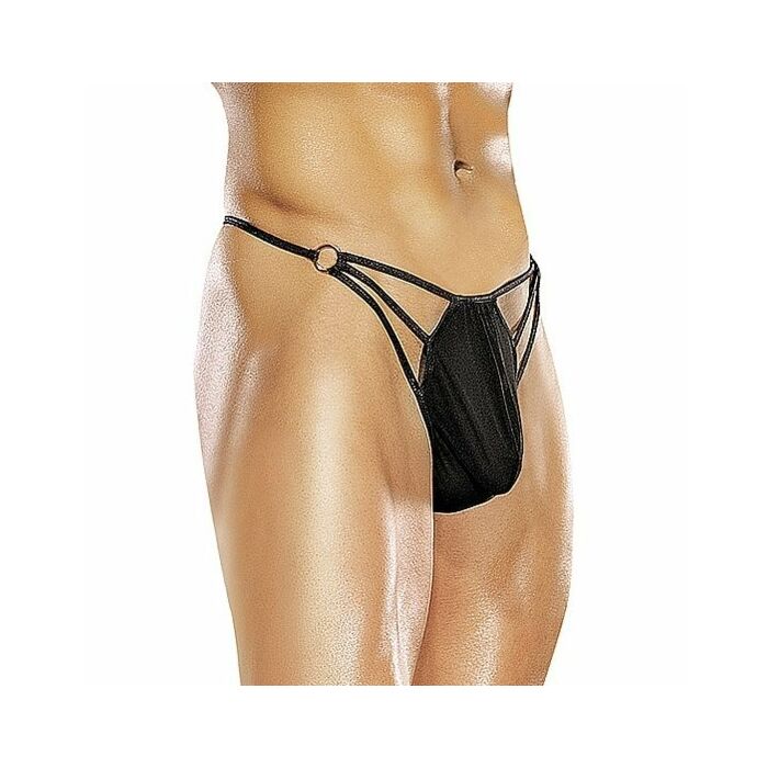 Male power cage g-thong tanga negro