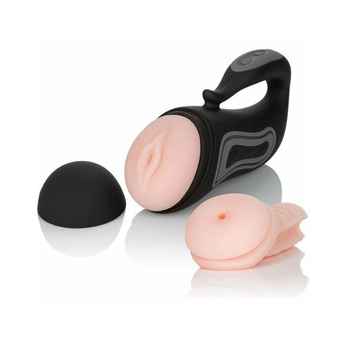 Grip-n-stroke masturbador vagina/ano con vibración