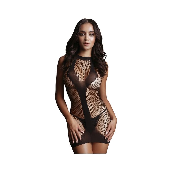 Sensual Mesh Noir Dress