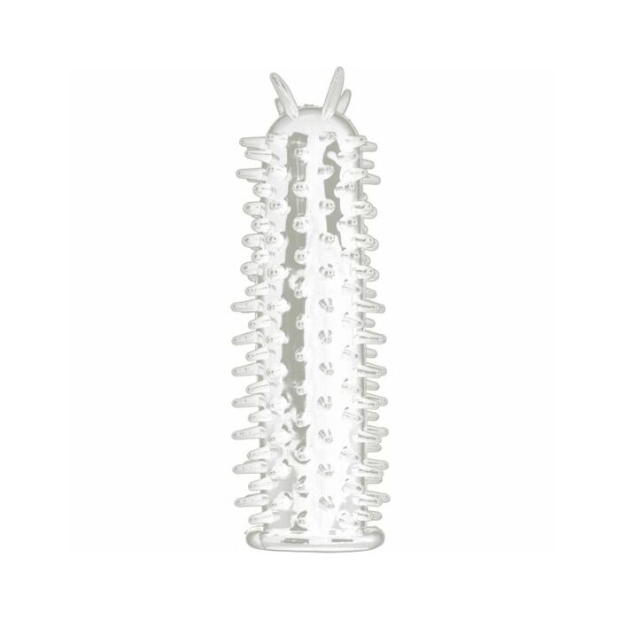 Spiky transparent penis sleeve pleasure