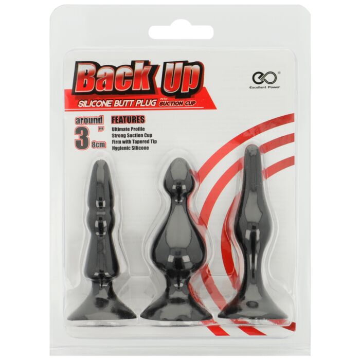 BACK UP KIT MINI PLUGS ANALES SILICONA