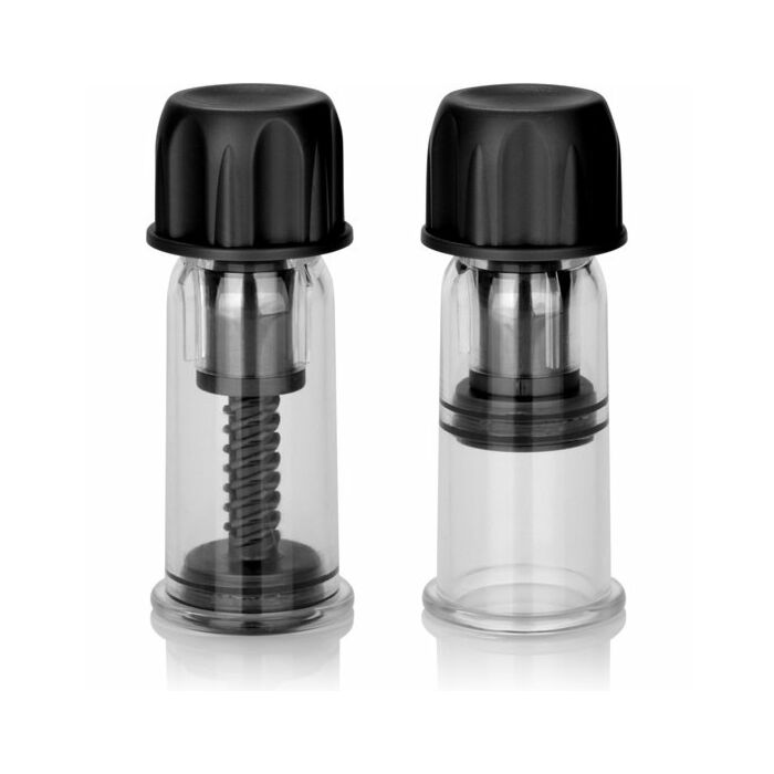 Vaccum twist sucking black nipples