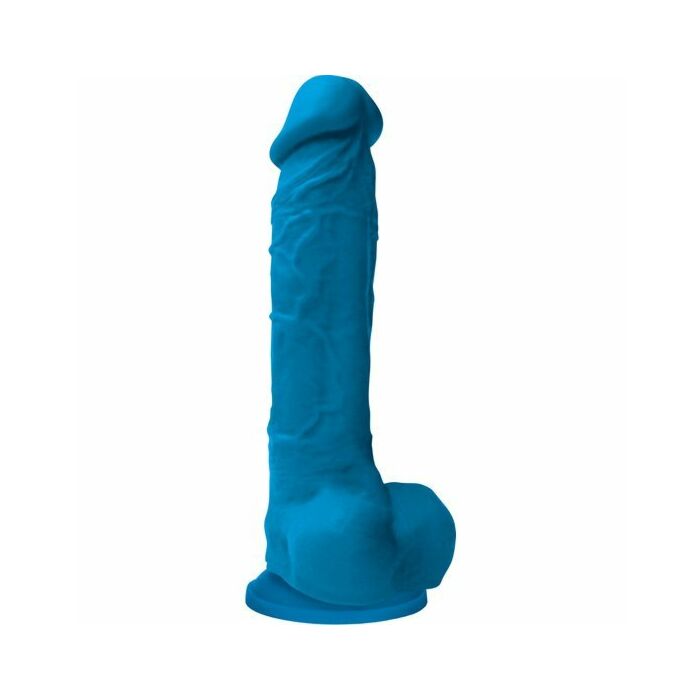 Colours blue 8 inch dildo pleasure