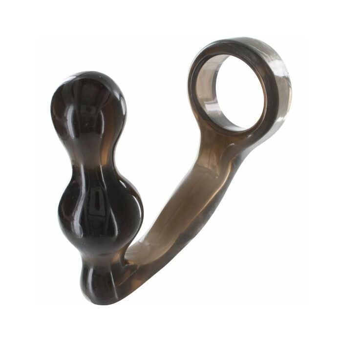 Manpower plug with gray ring for penis