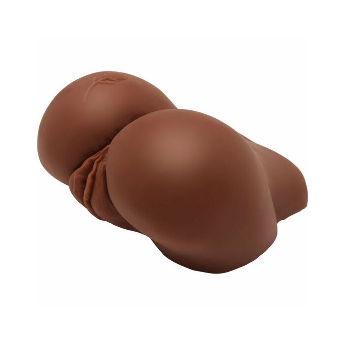 Big ass banger masturbador realista con vibrador - marrón