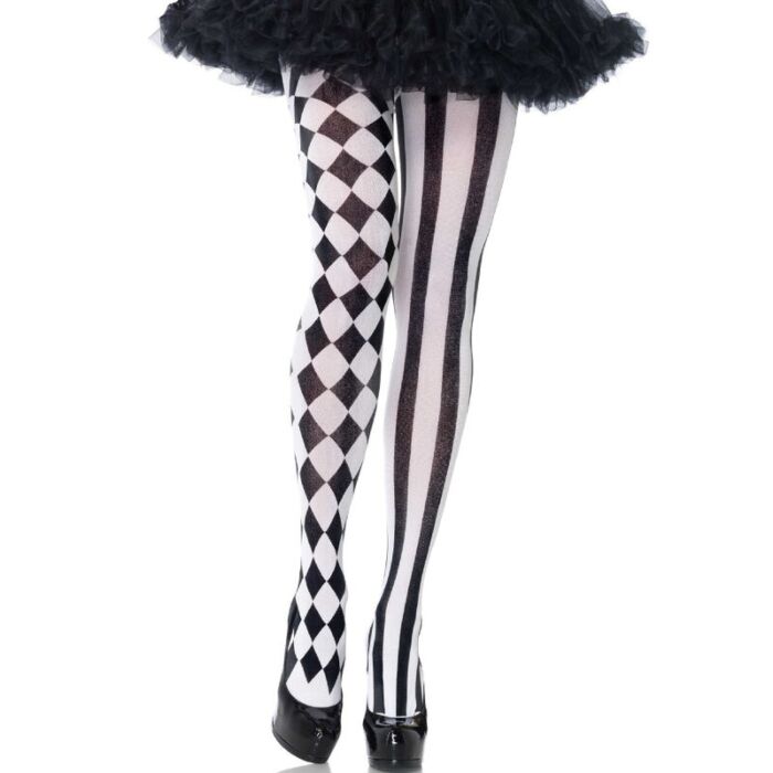 Harlequin NoirBlanc Stockings