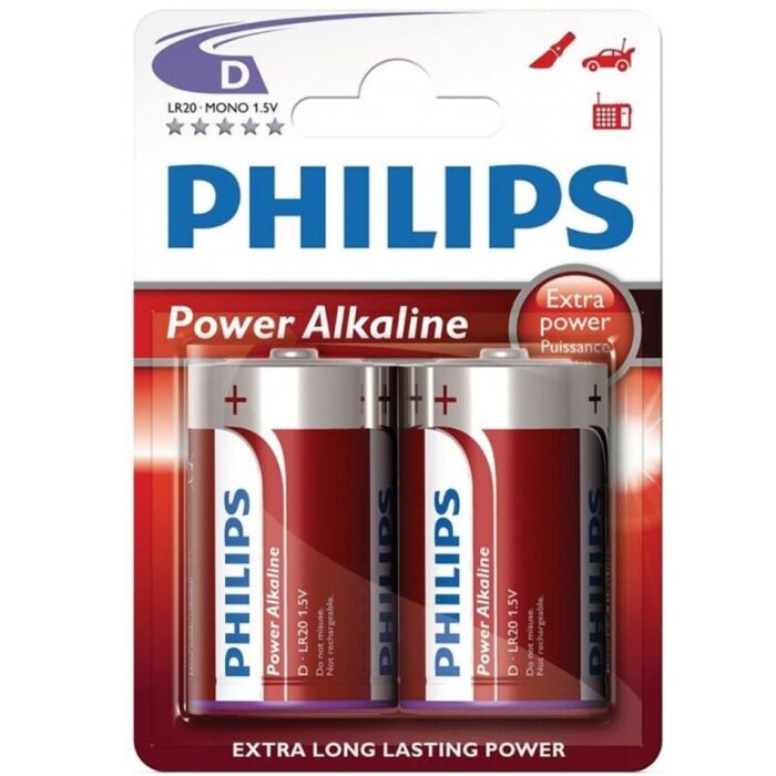 Double LR20 Power Alkaline Blister