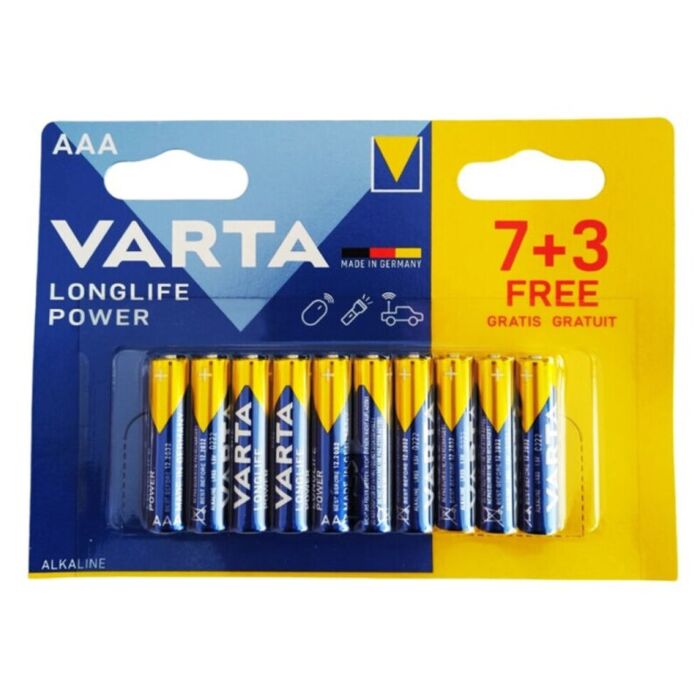 Varta Longlife AAA batteries x10