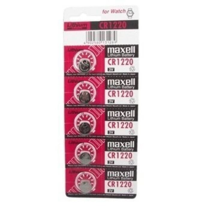 Max Power CR1220 3V Batteries (Pack of 5)
