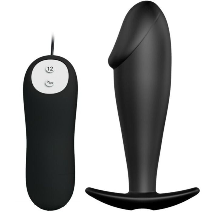 Vibrating Black Penis Plug
