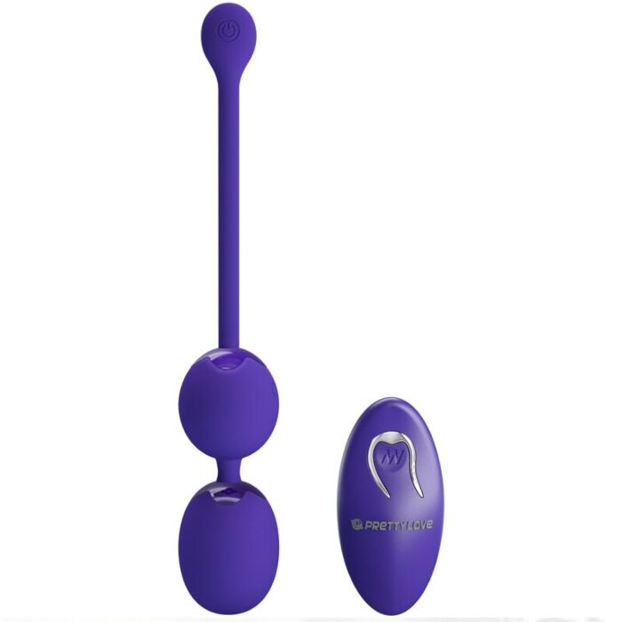 Remote Control Vibrating Balls Purple Love