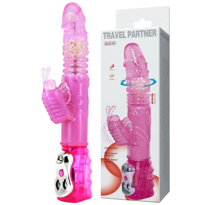 Pink Traveler Rotating Bunny Vibrator