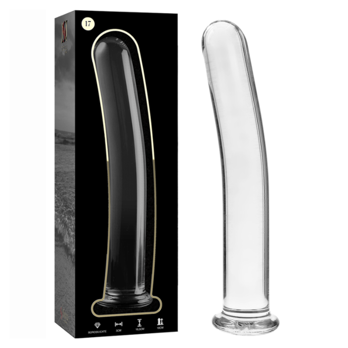 Crystal Nebula 18.5 cm Transparent Glass Dildo