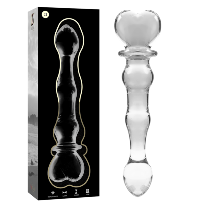 Borosilicate Glass Nebulous Dildo - Transparent