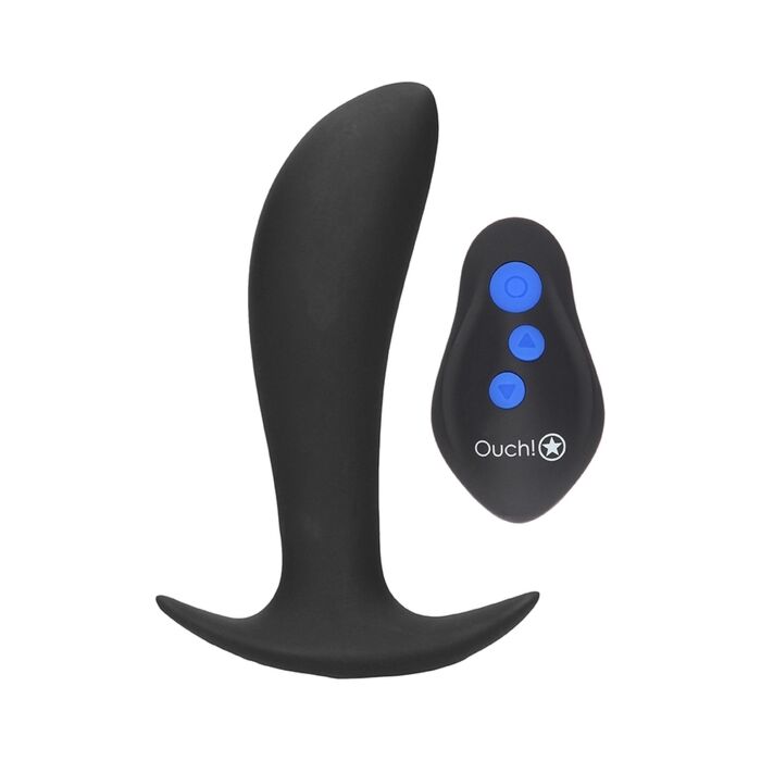 Wireless Vibrating Anal Plug with Remote Control - Black