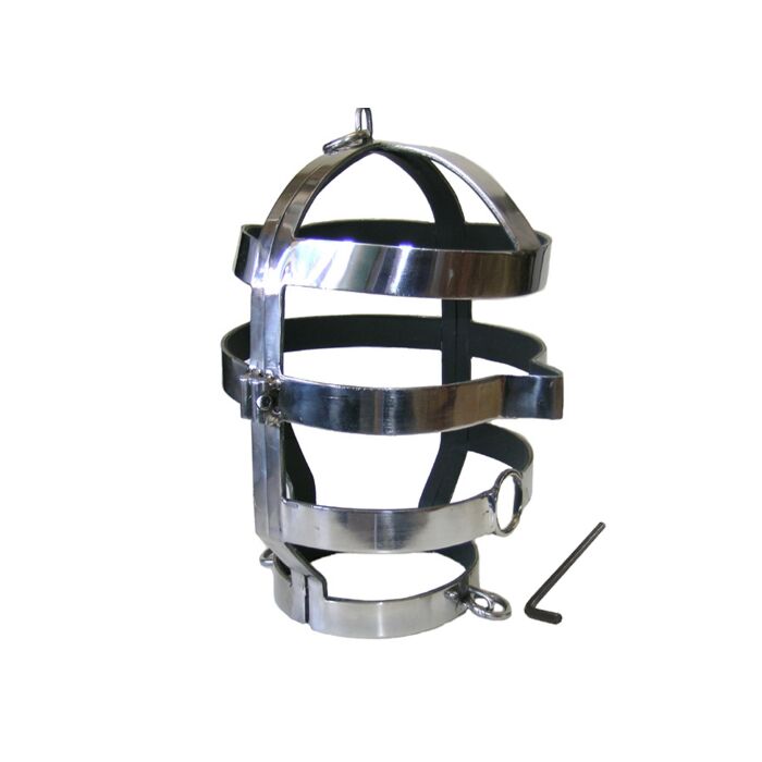 Metalhard steel mask with necklace