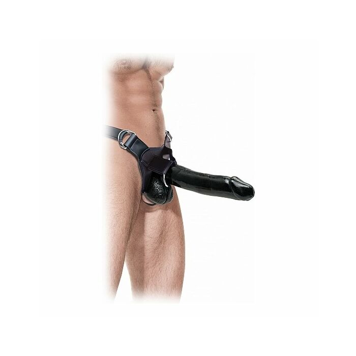 Fetish fantasy extreme harness 23 cm black hole