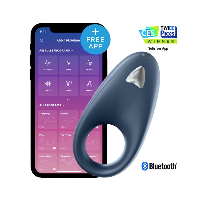 Satisfyer powerful one ring - vibrating ring with app