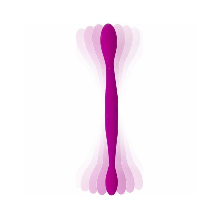 Infinity dildo doble con vibración - rosa