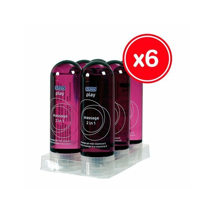 Durex play massage gel 2 in 1 200 ml (6 pcs)