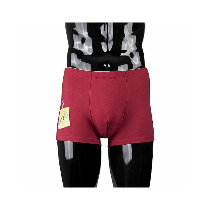 Funny boxers i love you maroon
