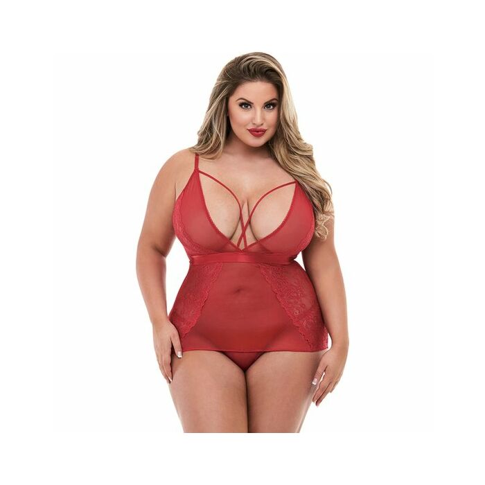 Strappy mini dress with deep v - vestido v