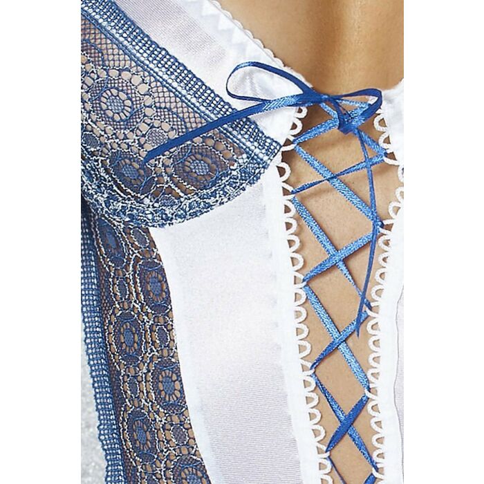 Passion eleni white shirt & thong l / xl