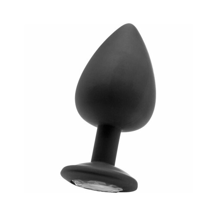 Extra large plug diamante negro