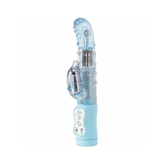 Mini dolphin pearl vibrador rampante azul