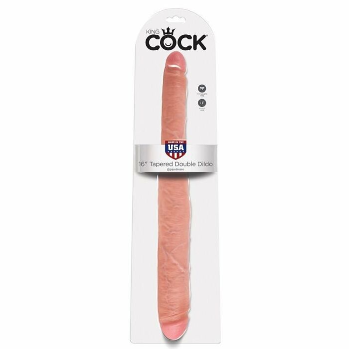 King double dildo cock Natural 406 cm