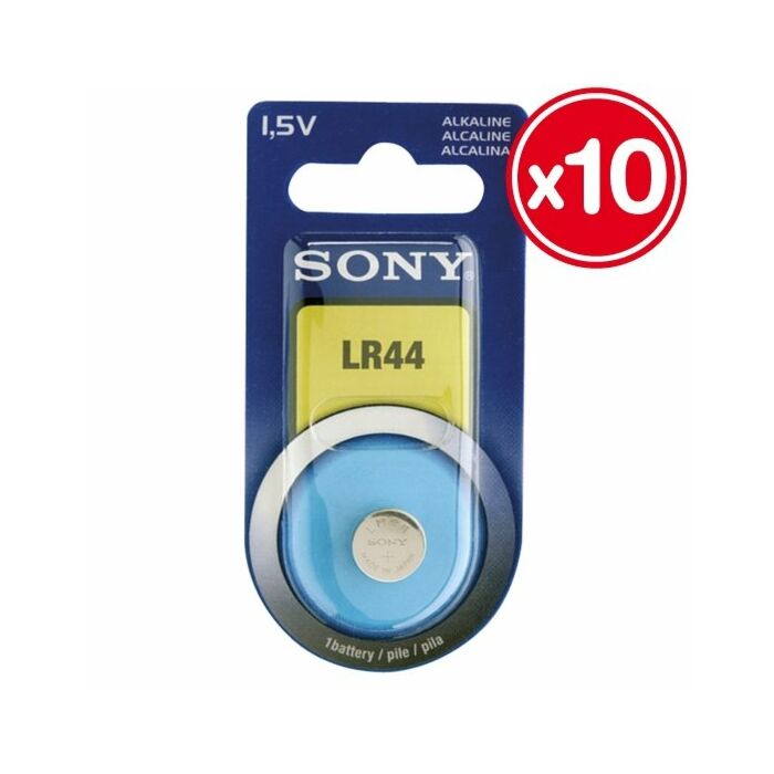 LR44 alkaline 15v sony (10 units)