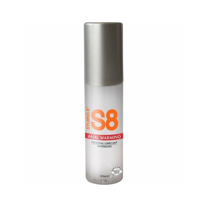 S8 lubricante anal base de agua efecto calor 125ml